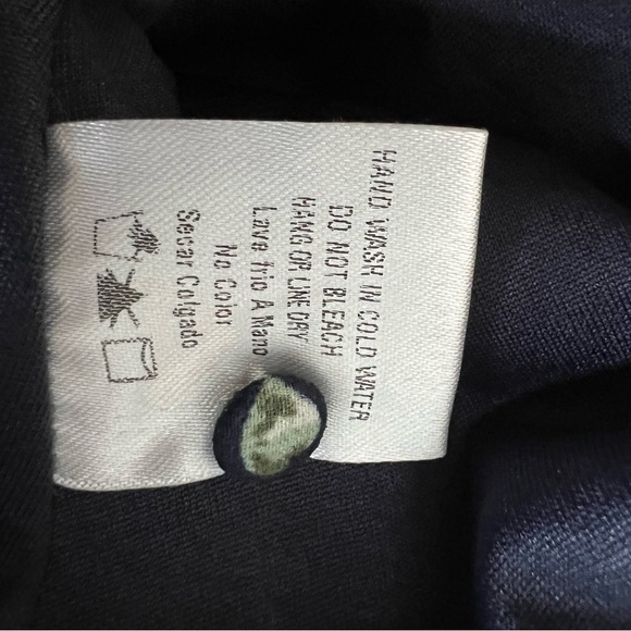 Tea n Rose Black Floral V-Neck Midi Dress Romantic Cottagecore Boho L - Picture 4 of 6